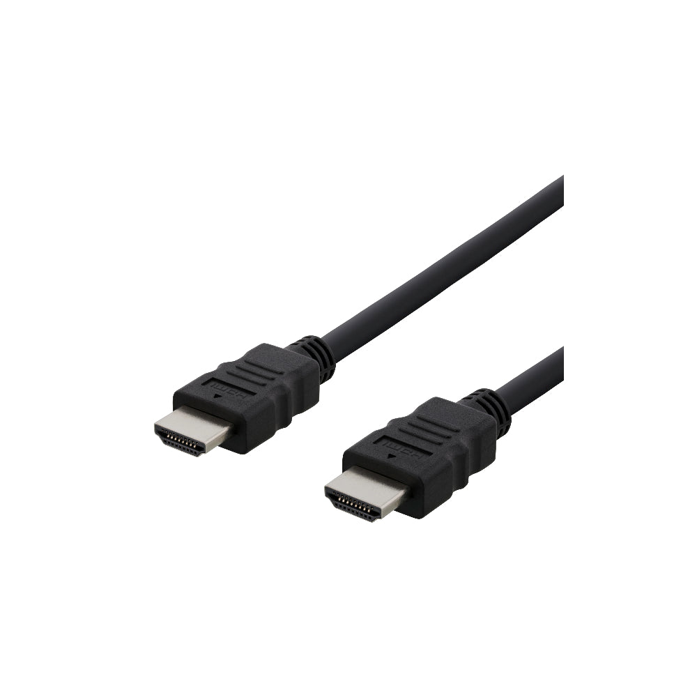 DELTACO HDMI-920 HDMI High Speed with Ethernet-kabel 2 m svart