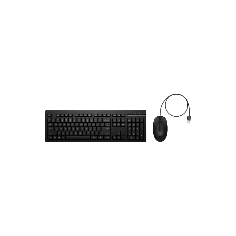 HP 225 mus- och tangentbordskombination - Kabel Svart