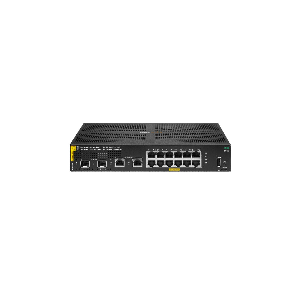 HPE Aruba Networking CX 6000 12-portars Gigabit PoE+ Switch 139W