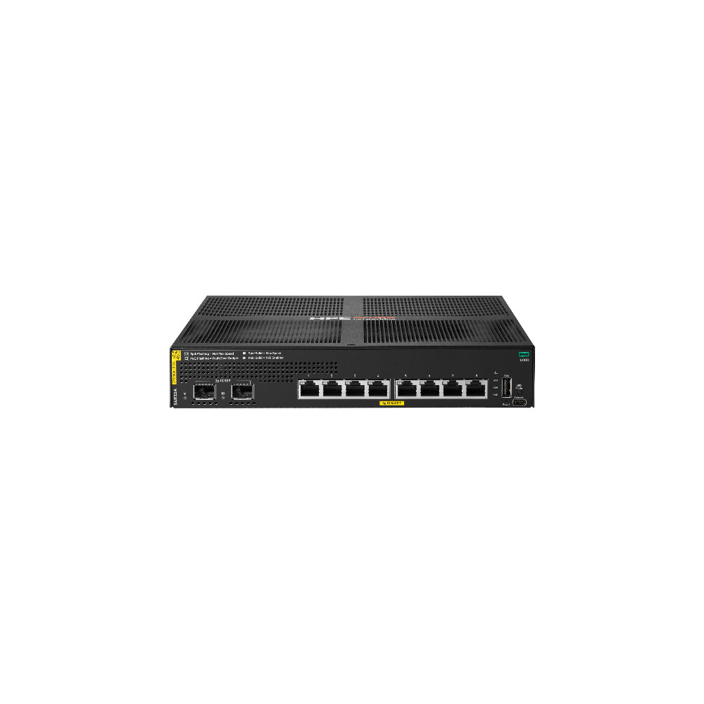HPE Aruba Networking CX 6000 8p Class4 PoE 2p SFP 1G 67W Switch