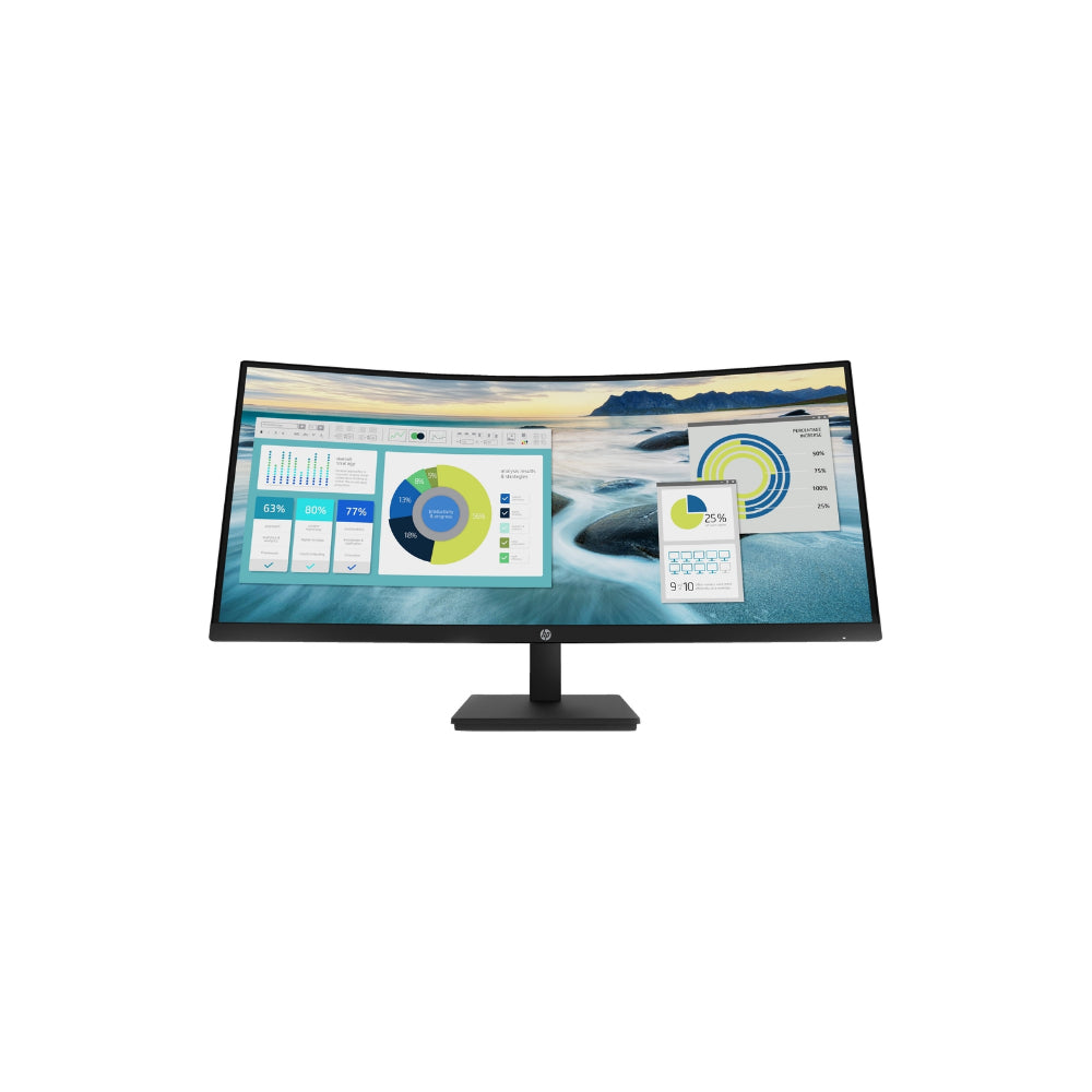 HP P34hc G4 34" - böjd - 3440x1440 - VA - 60Hz