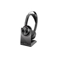 HP Poly Voyager Focus 2 med laddningsställ USB-C/A Teams Svart