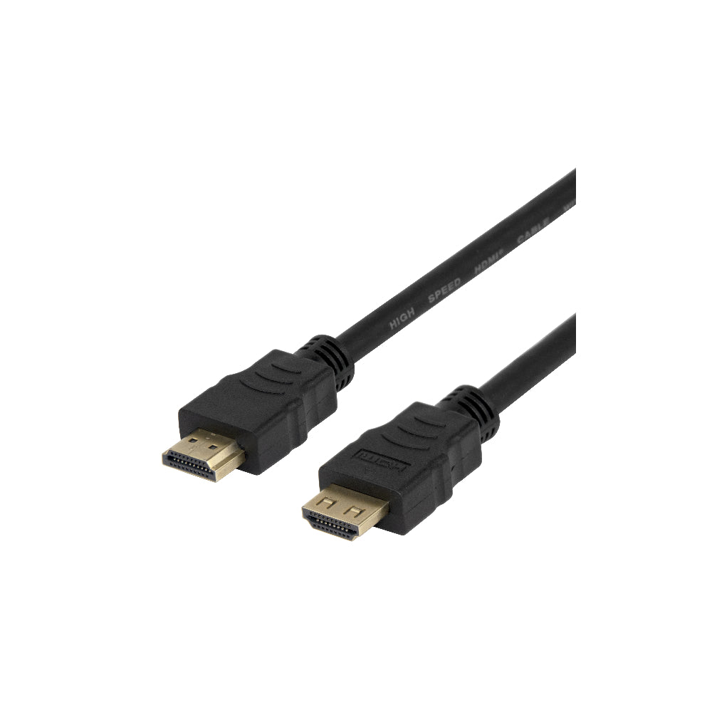 DELTACO HDMI-1050D-FLEX-LOCK High-Speed Flex HDMI-kabel med lås 5 m svart