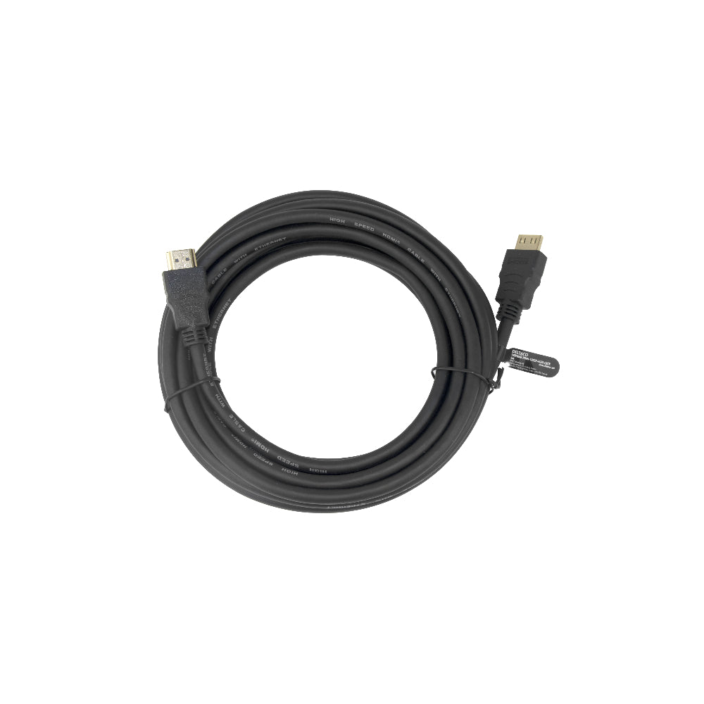 DELTACO HDMI-1050D-FLEX-LOCK High-Speed Flex HDMI-kabel med lås 5 m svart