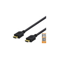 DELTACO HDMI-1020D Premium High Speed HDMI-kabel 2 m svart