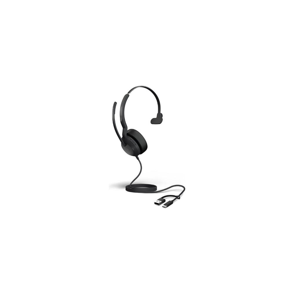 Jabra Evolve2 50 USB-C/A UC Mono Svart