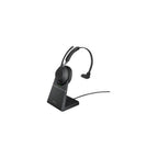 Jabra Evolve2 65 UC Mono med Desk Stand Svart