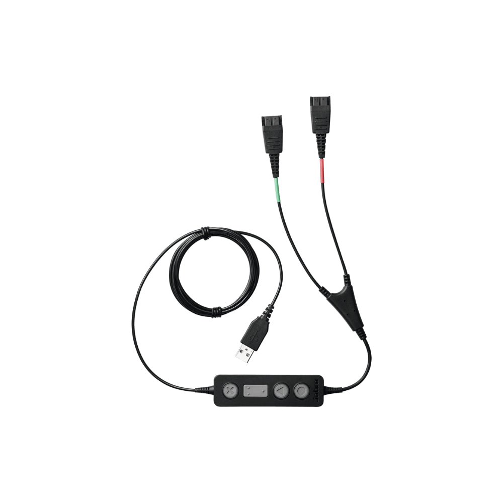 Jabra LINK 265 Headsetadapter USB till 2x Quick Disconnect