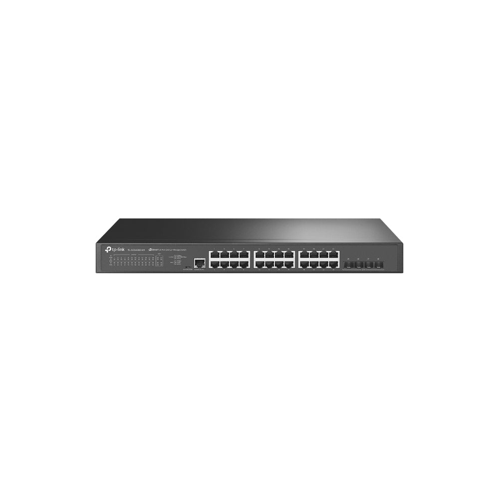TP-Link TL-SG3428X-M2  V1.6 JetStream 24-Port 2.5GBASE-T L2+ Managed Switch med 4 10GE SFP+ Slots