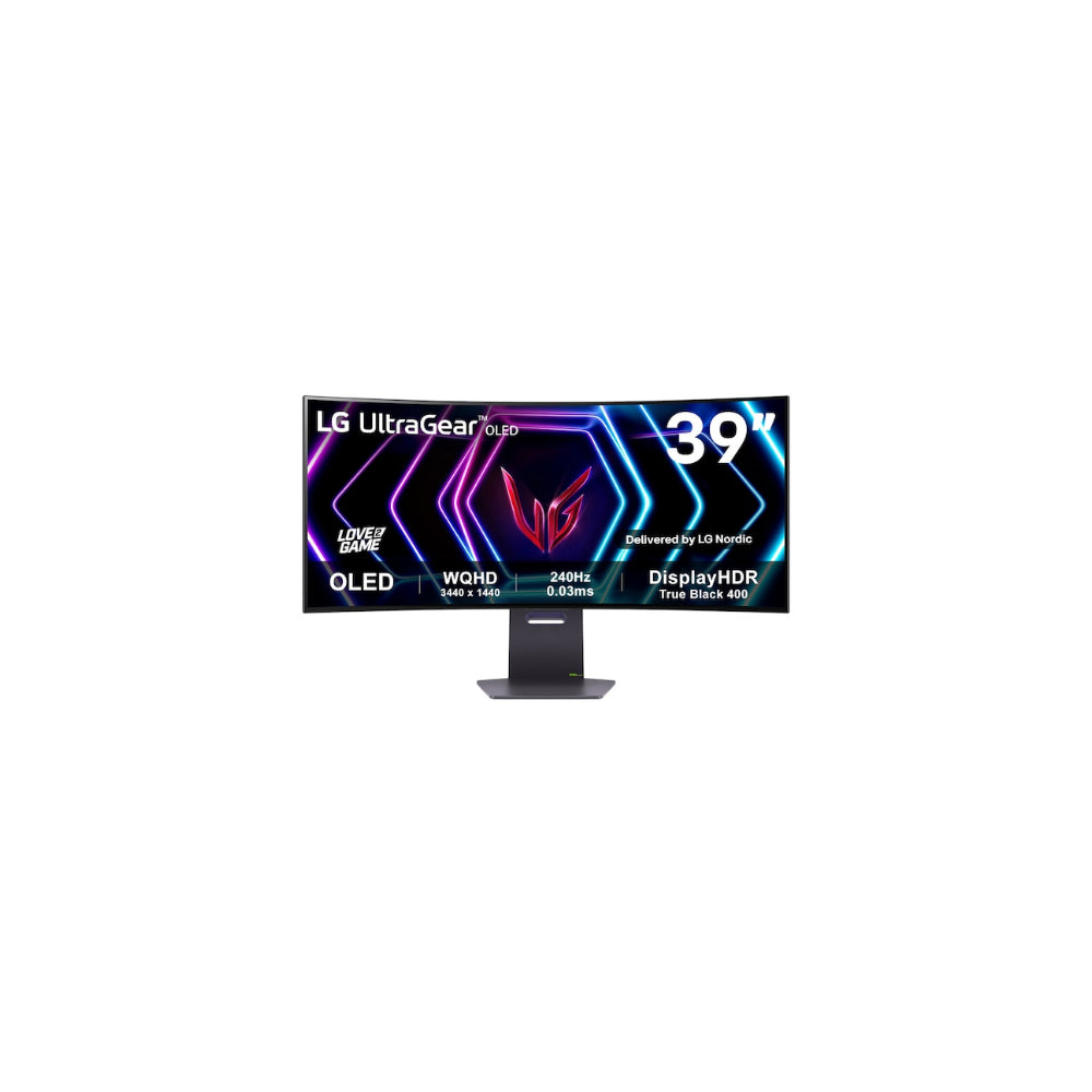 LG UltraGear 39GS95QE-B 39" - Böjd Ultrawide 3440x1440 OLED 240Hz