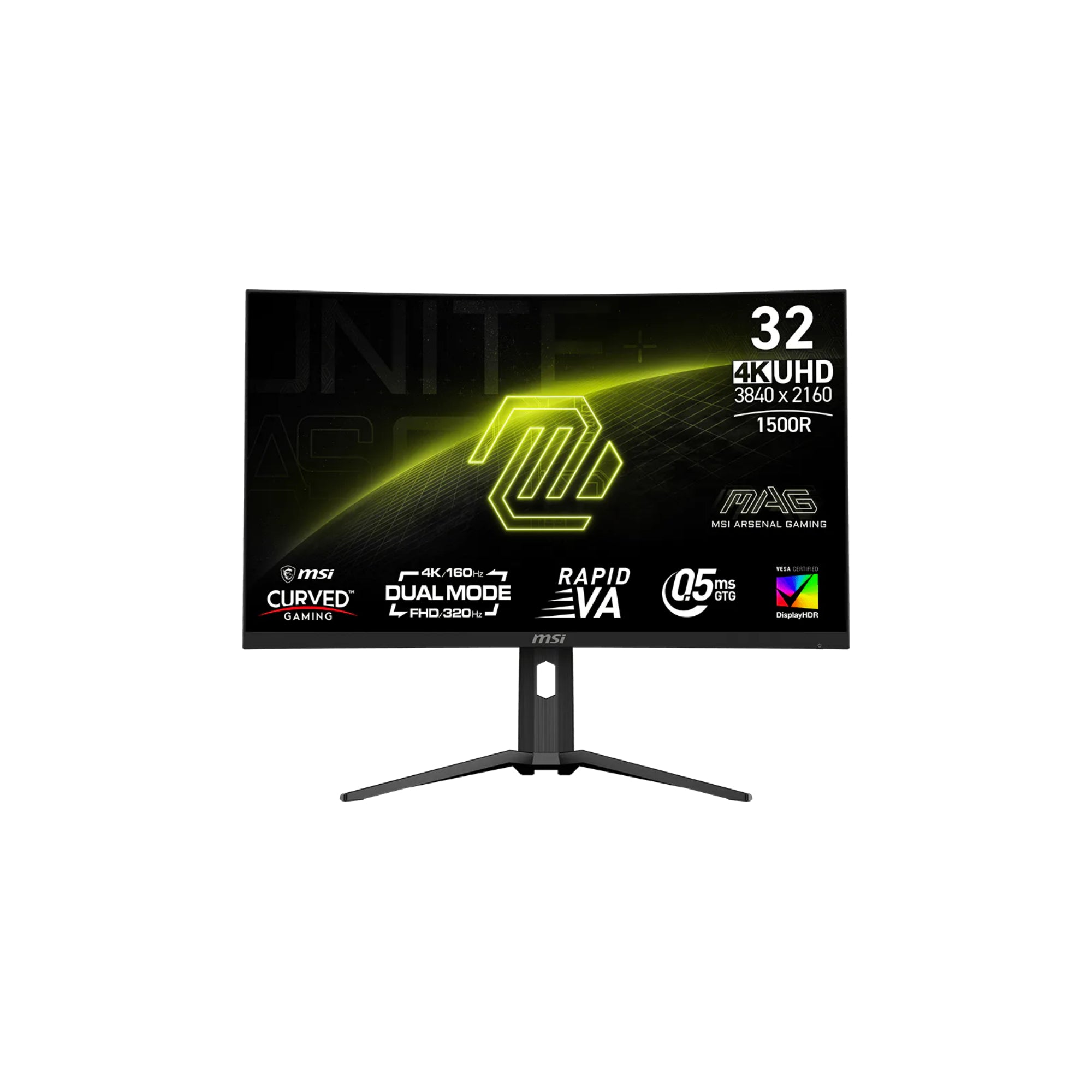 MSI MAG 321CUPDF 31.5" - Böjd 3840x2160 VA 160Hz