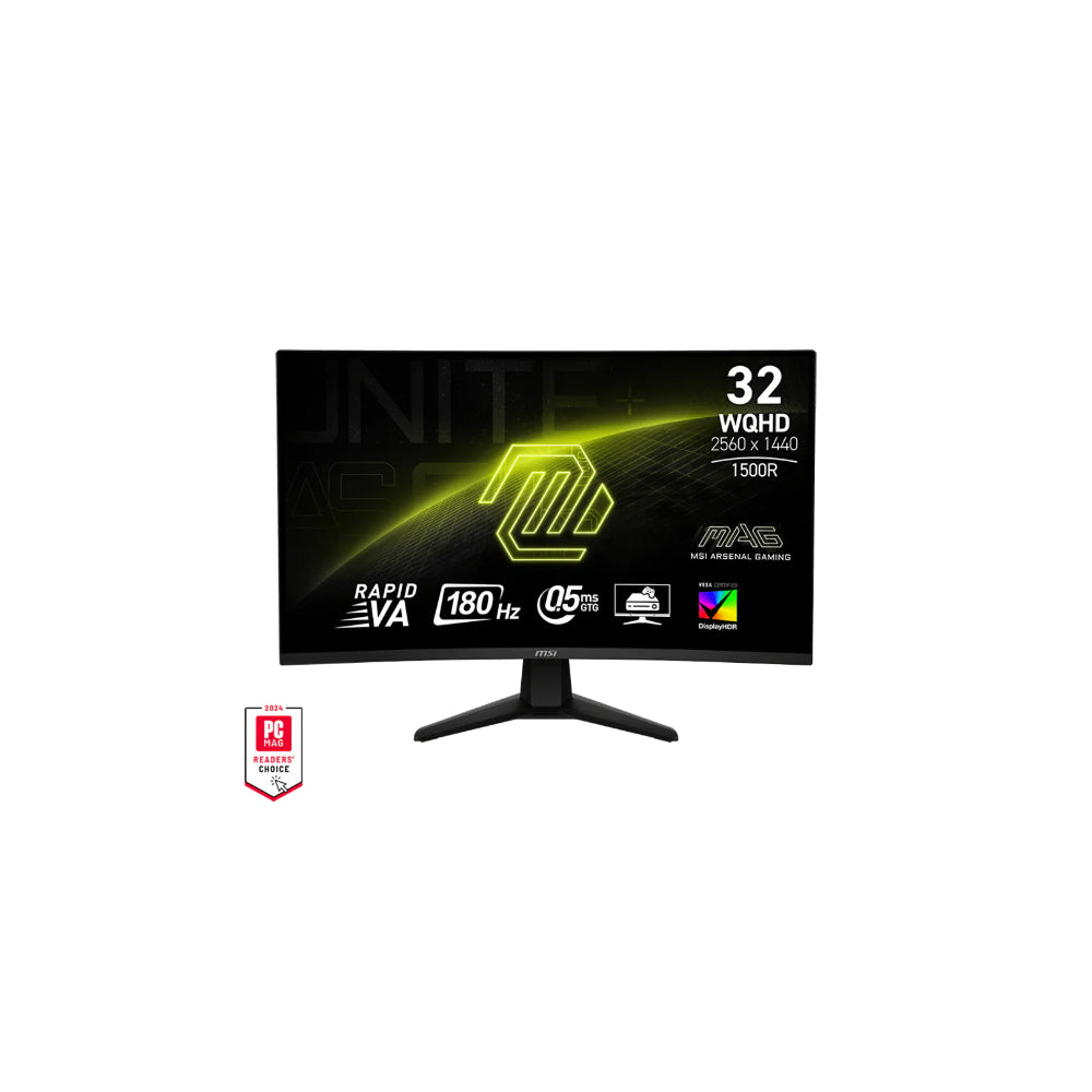 MSI MAG 32CQ6F 32” - Böjd 2560x1440 Rapid VA 180Hz