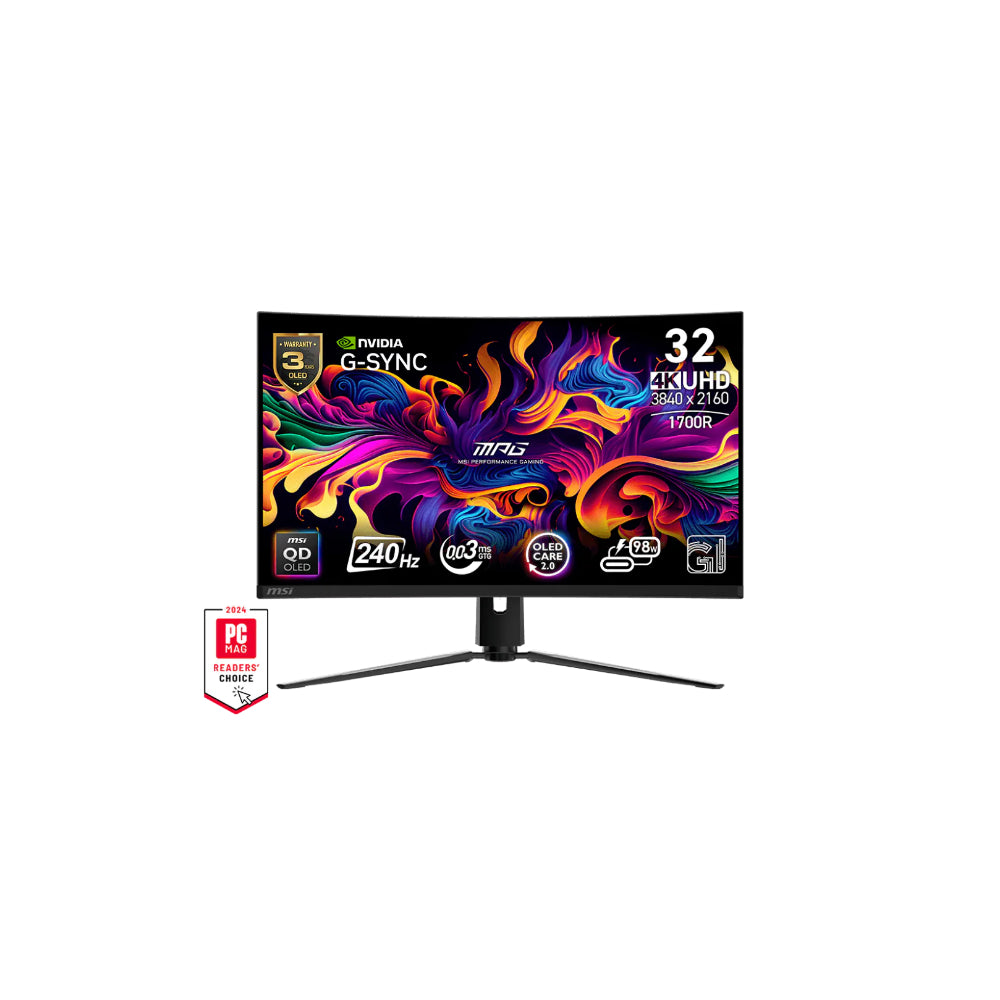MSI MPG 321CURX 31.5" - 3840x2160 QD-OLED 240Hz
