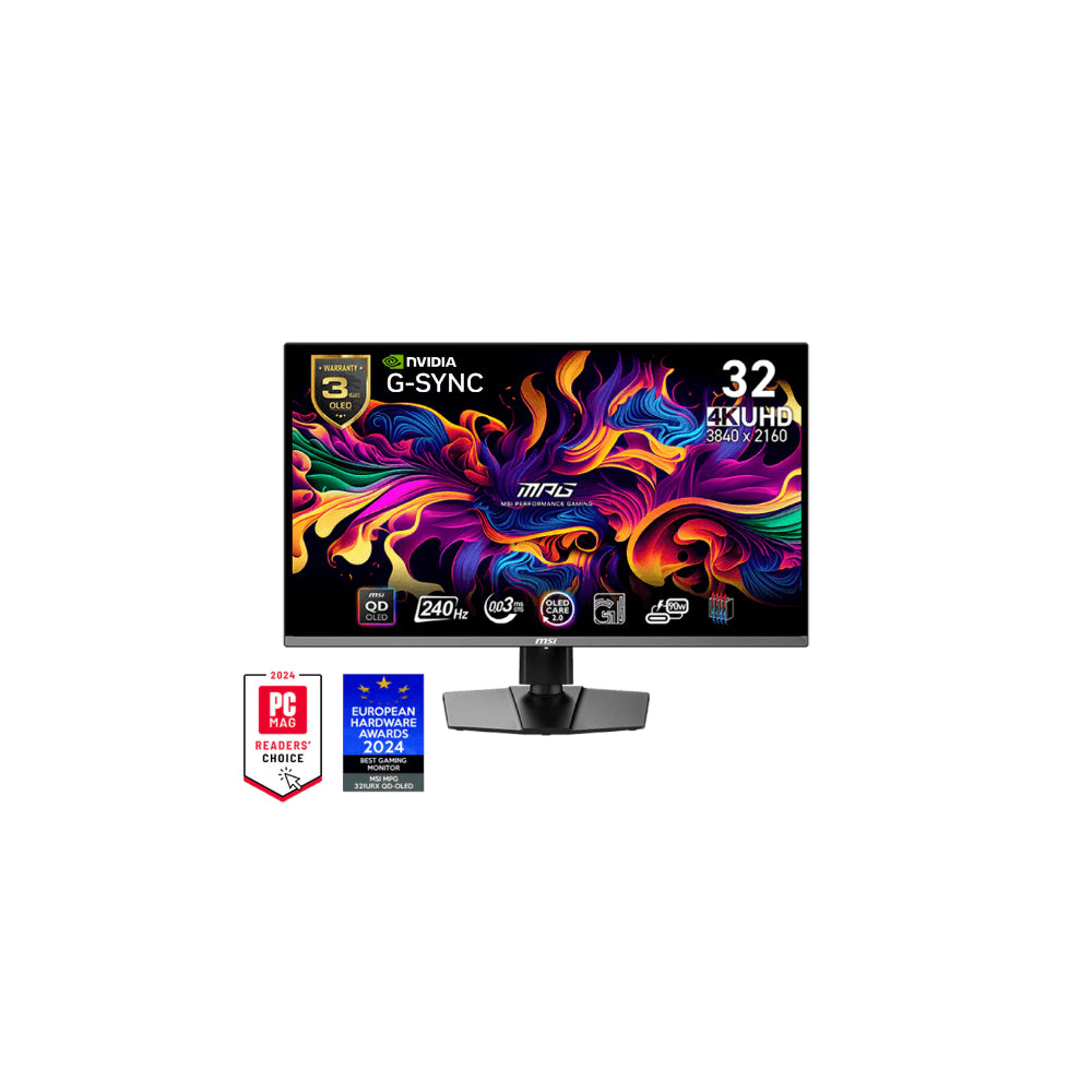 MSI MPG 321URX 31.5” - USB-C 3840x2160 QD-OLED 240Hz