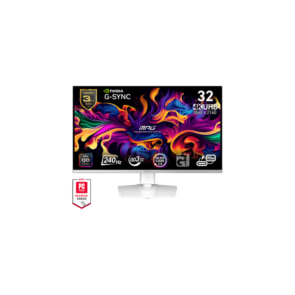 MSI MPG 321URXWDE 31.5" - USB-C 3840x2160 QD-OLED 240Hz