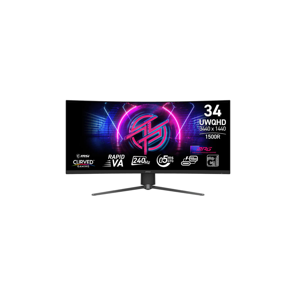 MSI MPG 346CQRF X24 34" - USB-C Ultrawide Böjd 3440x1440 VA 240Hz