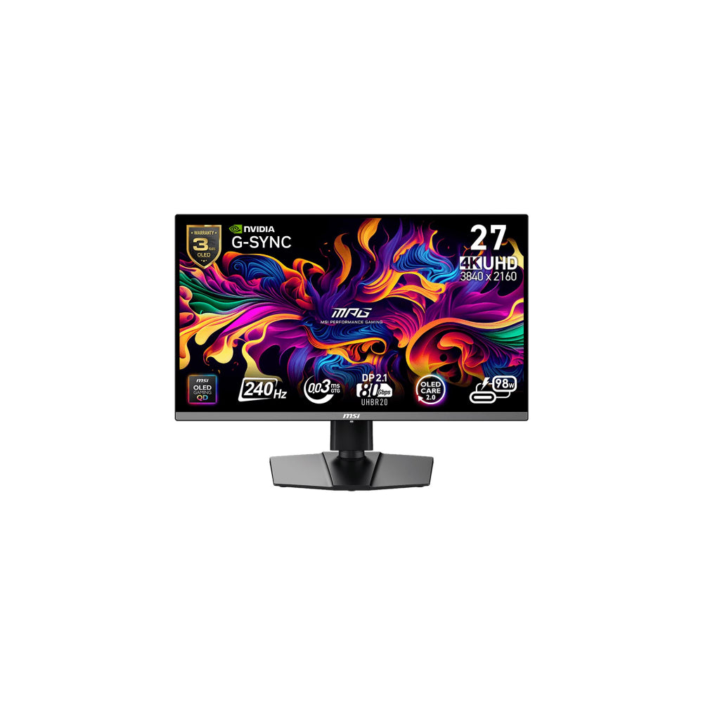 MSI MPG 272URX 27" - USB-C 3840x2160 QD-OLED 240Hz