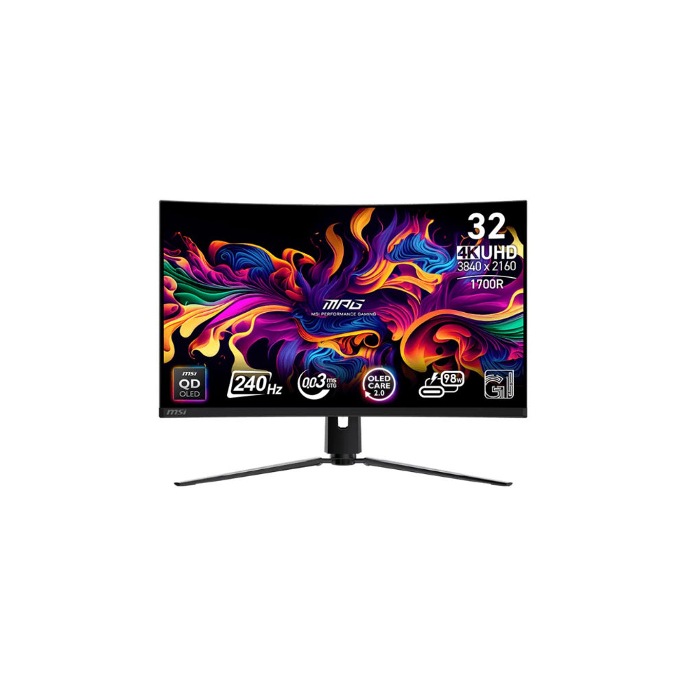 MSI MPG 321CURXDE 32" - USB-C 3840x2160 QD-OLED 240Hz