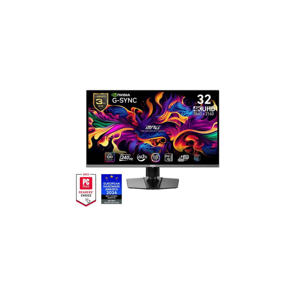MSI MPG 321URXDE 32" - USB-C 3840x2160 QD-OLED 240Hz
