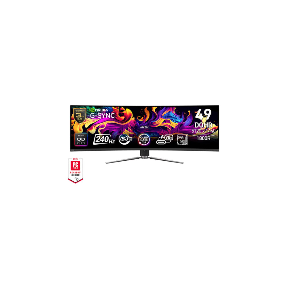 MSI MPG 491CQPX 49" - Ultrawide USB-C 5120x1440 QD-OLED 240Hz