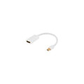 Deltaco Mini DP-adapter till HDMI (0,2 m, Guldpläterade kontakter, 4K)