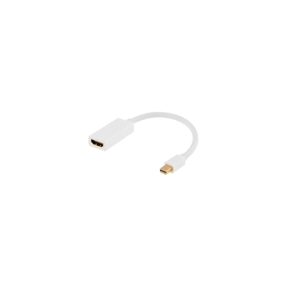 Deltaco Mini DP-adapter till HDMI (0,2 m, Guldpläterade kontakter, 4K)