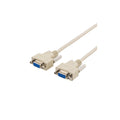 DELTACO DEL-25 Modemkabel DB9 hona till DB9 hona 2 m