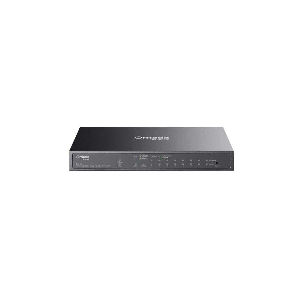 TP-Link Omada ES210GP 10-Port Gigabit Managed Switch med 8-Port PoE+