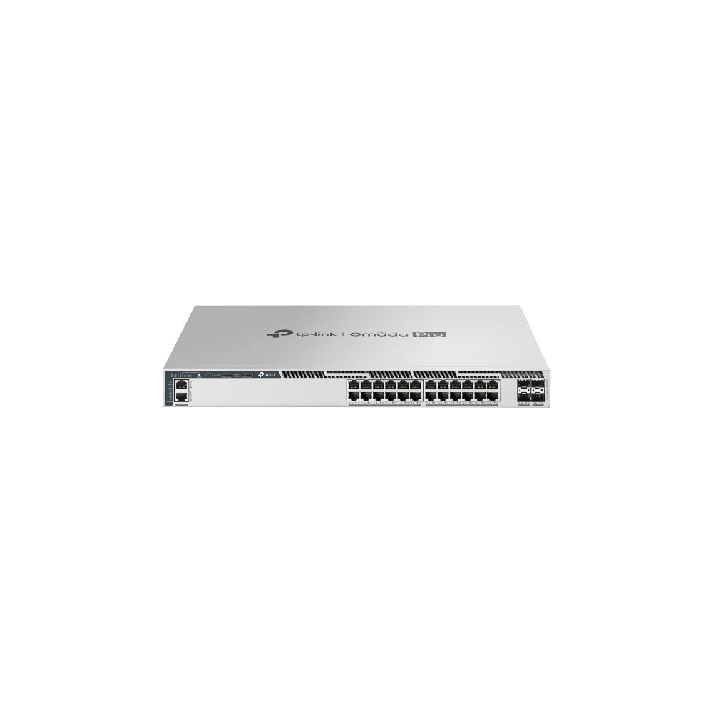 TP-Link Omada Pro S6500-24MPP4Y 24-Port 2.5G Stackable L3 Managed PoE++ Switch med 4×25G-portar