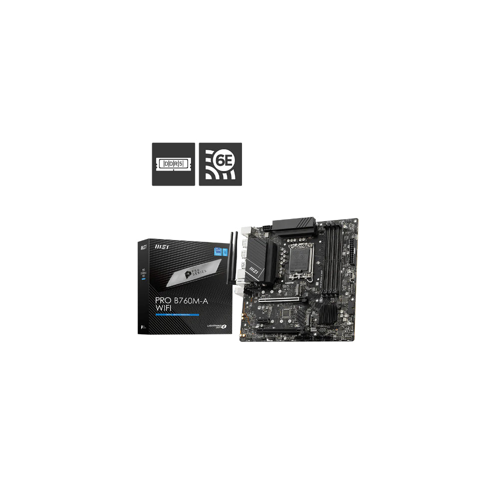 MSI Pro B760M-A Wi-Fi LGA1700 mATX
