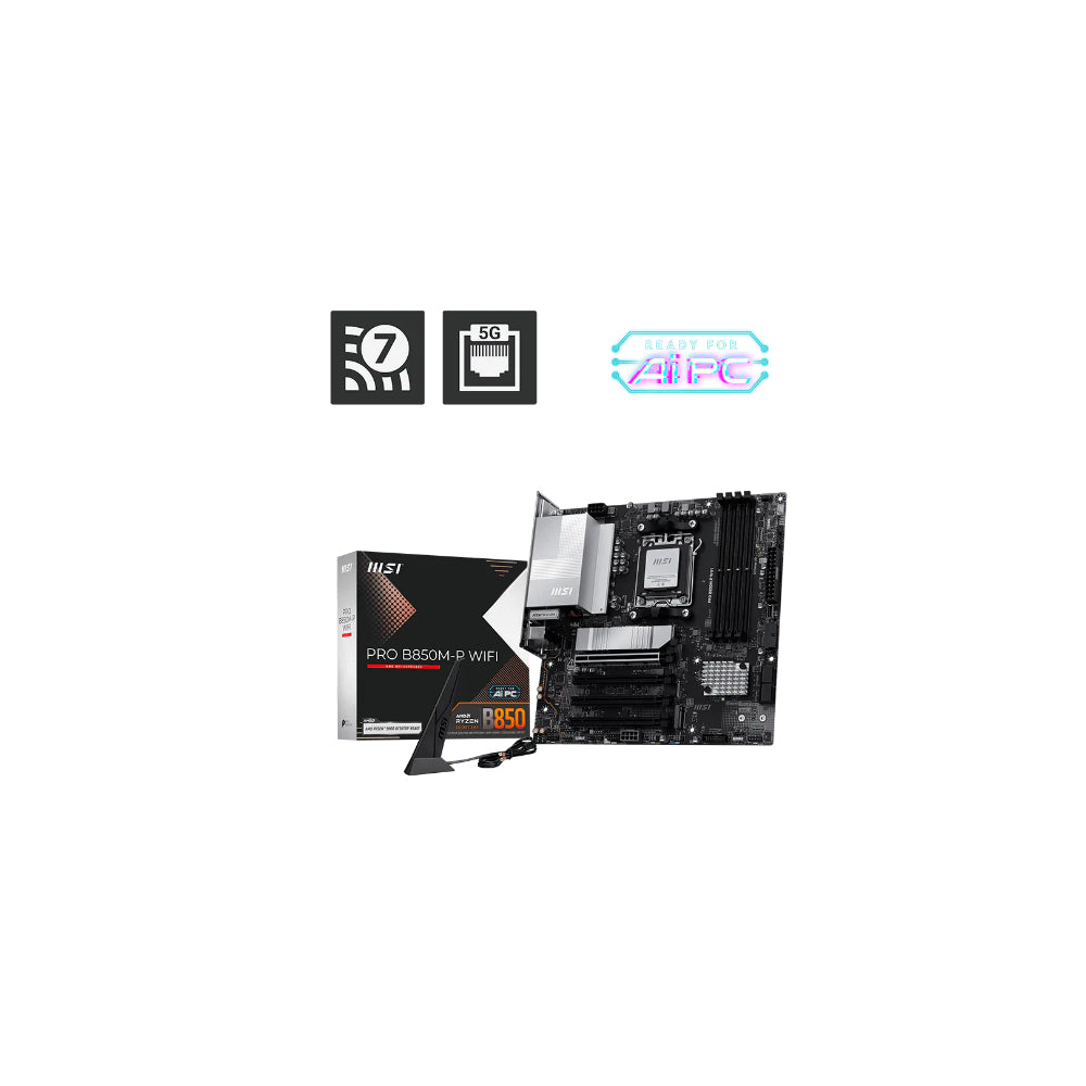 MSI PRO B850M-P Wi-Fi mATX AM5