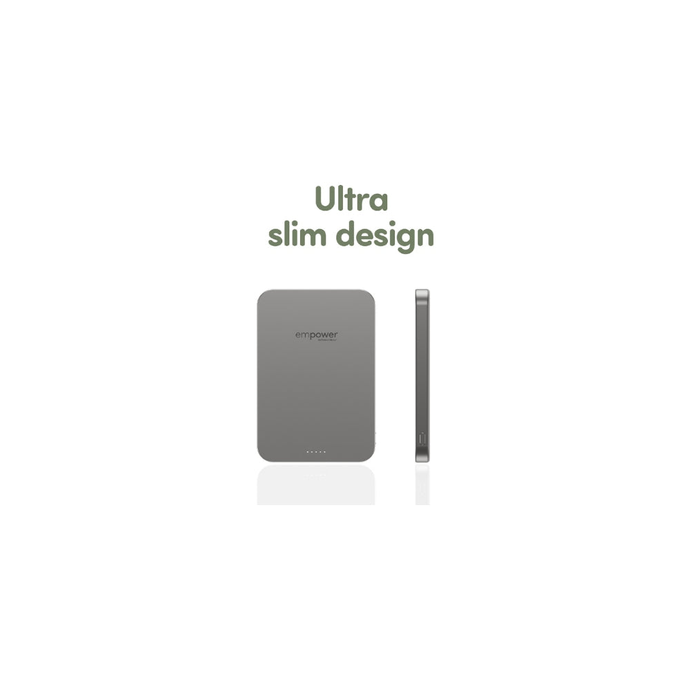 Panzerglass Empower Powerbank 5000MAh - 15W - Titanium