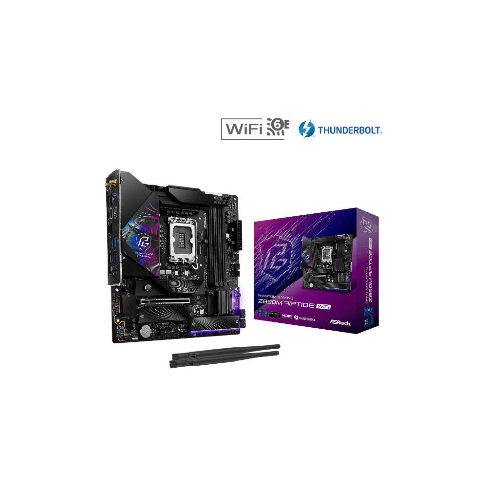 ASRock Phantom Gaming Z890M RIPTIDE Wi-Fi mATX LGA1851