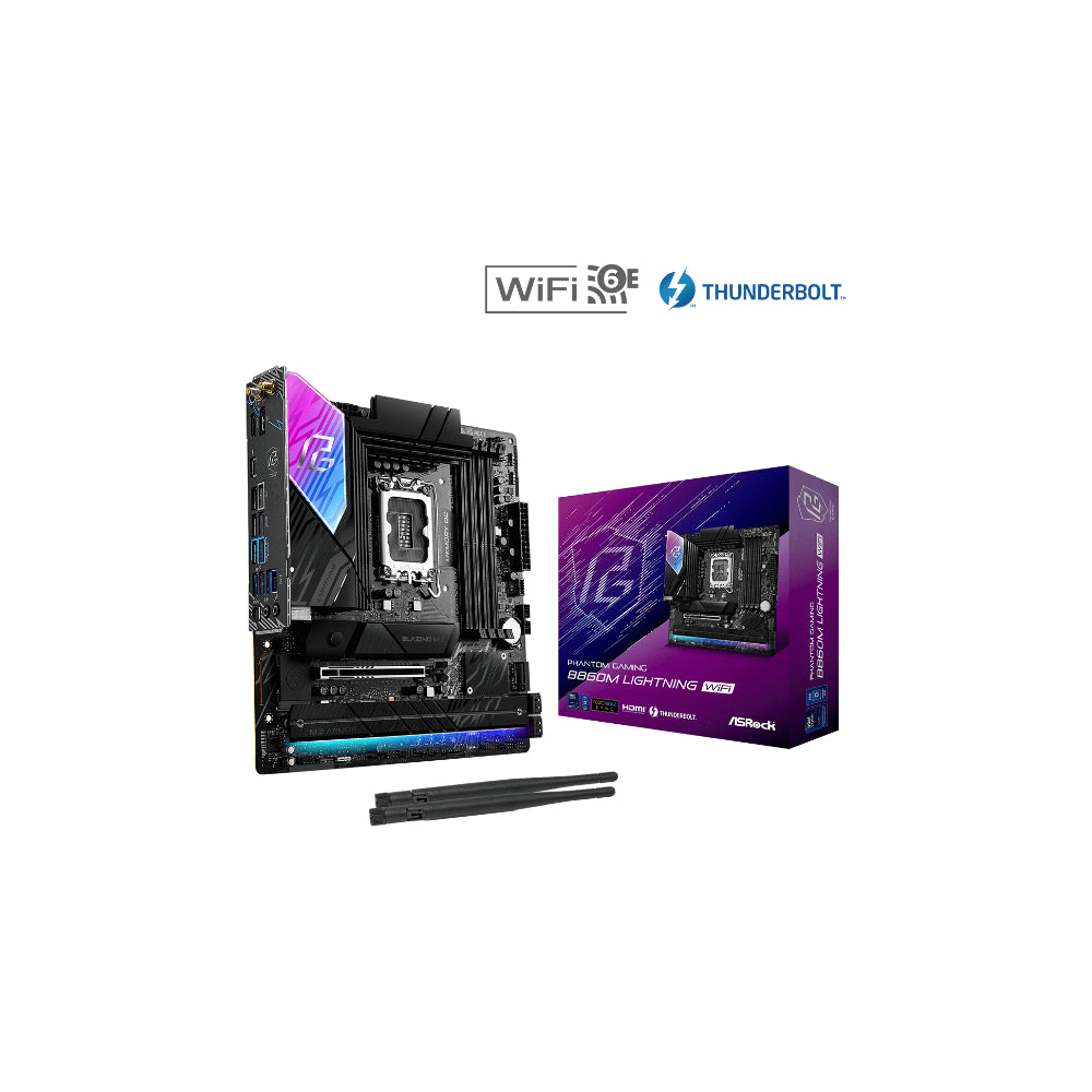 ASRock B860M Lightning Wi-Fi mATX LGA1851