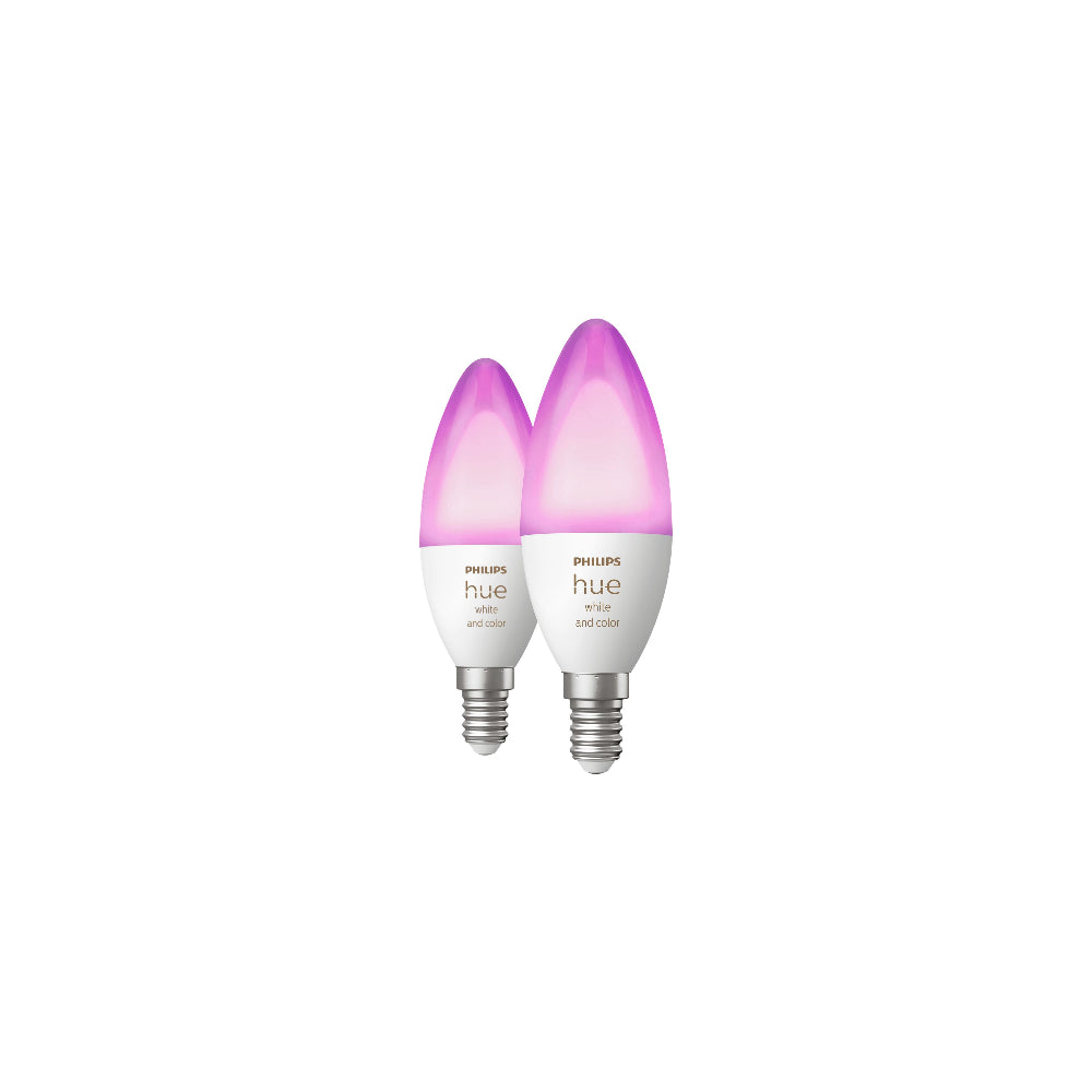 Philips Hue White and Color Ambiance E14 2-pack LED-Lampa