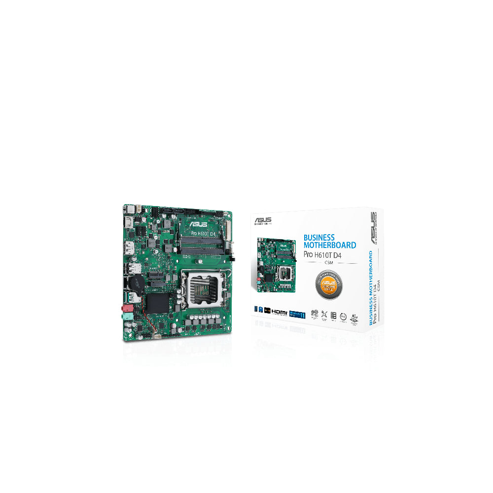 ASUS Pro H610T D4-CSM Thin Mini-ITX LGA1700