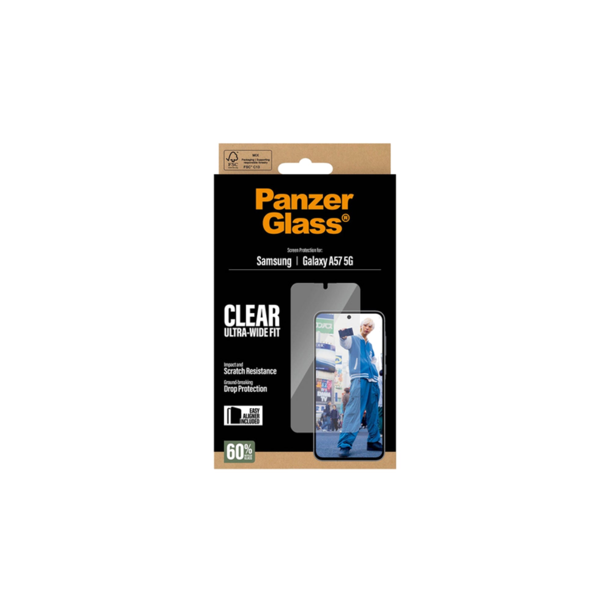 PanzerGlass Screen Protector Ultra-Wide Fit för Samsung Galaxy A57 5G