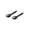 DELTACO SATA-1001 SATA-kabel 6 Gbit/s 0,5 m med låsklämmor