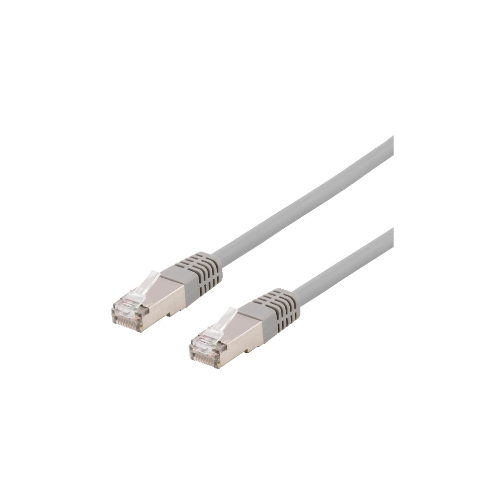 DELTACO SFTP-65H S/FTP Cat6 patchkabel LSZH 5 m grå