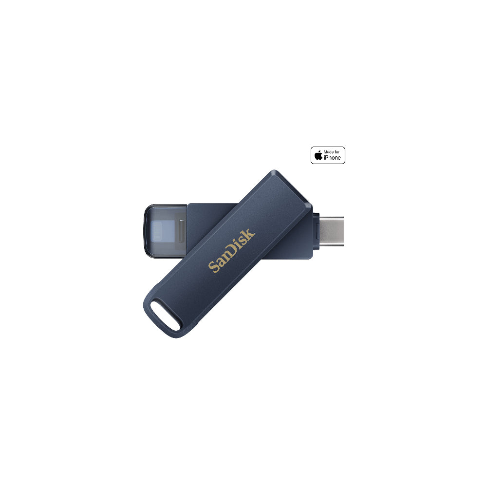 SanDisk Phone Drive 64GB USB-C / Apple Lightning – Blå