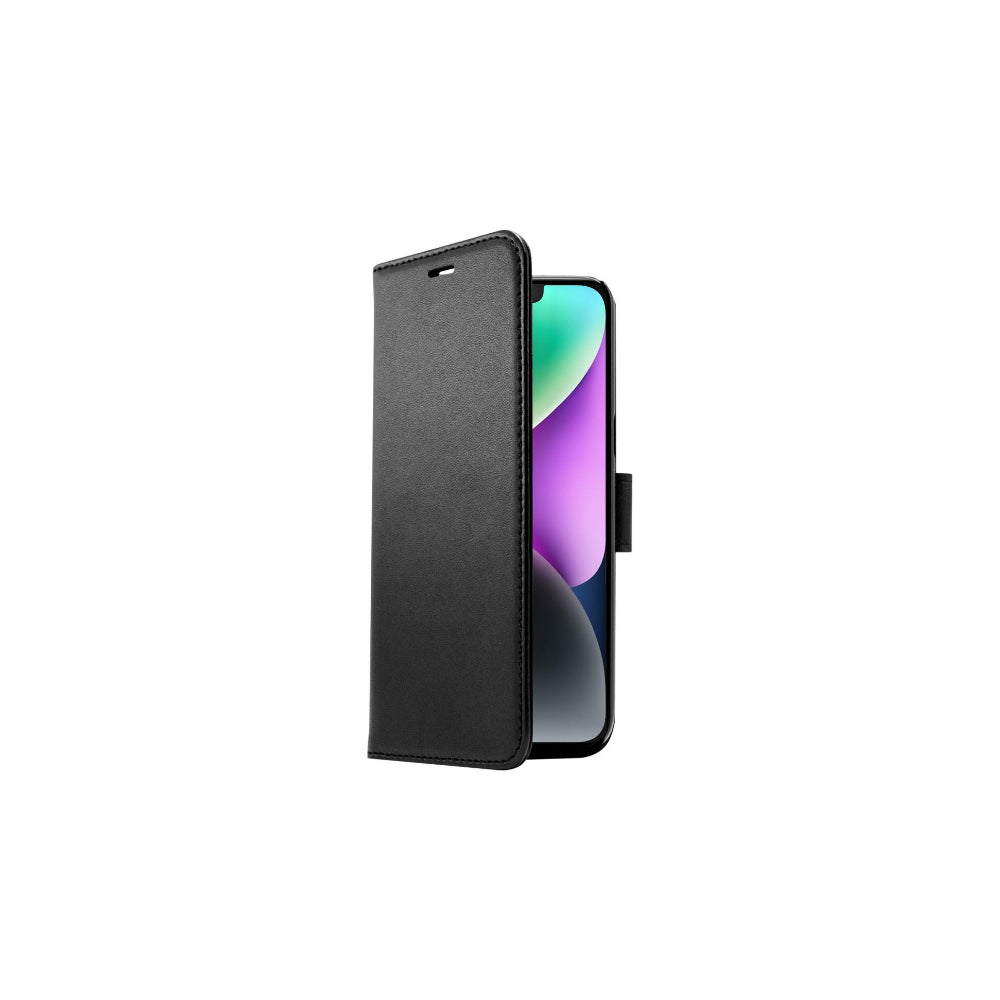 Screenor Smart Vikbart Fodral - Ekoläder Svart - iPhone 16e