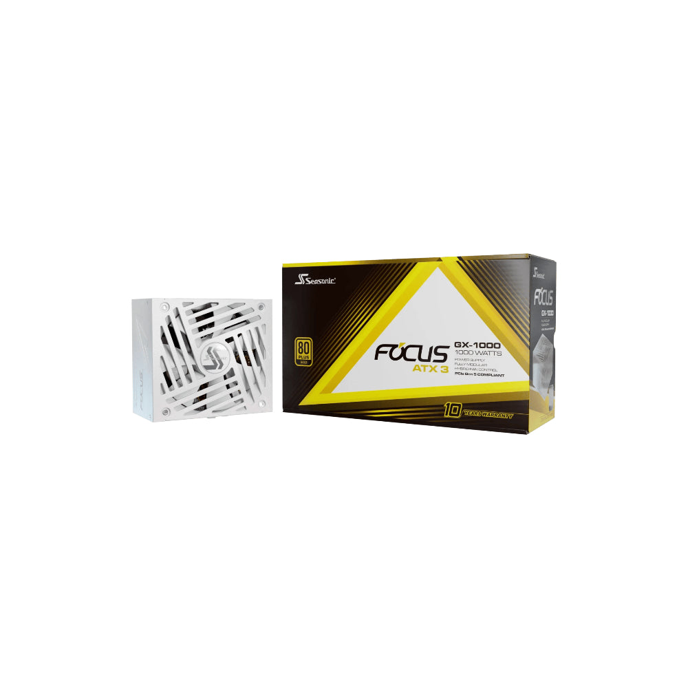 Seasonic Focus GX White ATX 3 (2024) 1000W 80 PLUS Gold