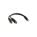 Startech - 6 Pc Speaker Y Splitter Cabl 1 X35 Mm Male To 2 X 35 Mm Fem Phono