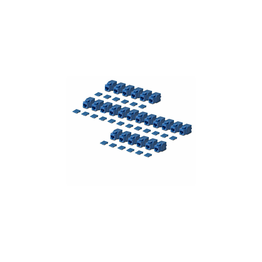 StarTech Keystone Jack CAT 6 RJ45 UTP Verktygsfri 24-pack – Blå