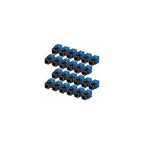 StarTech Keystone Jack CAT 6 RJ45 UTP Verktygsfri 24-pack – Svart