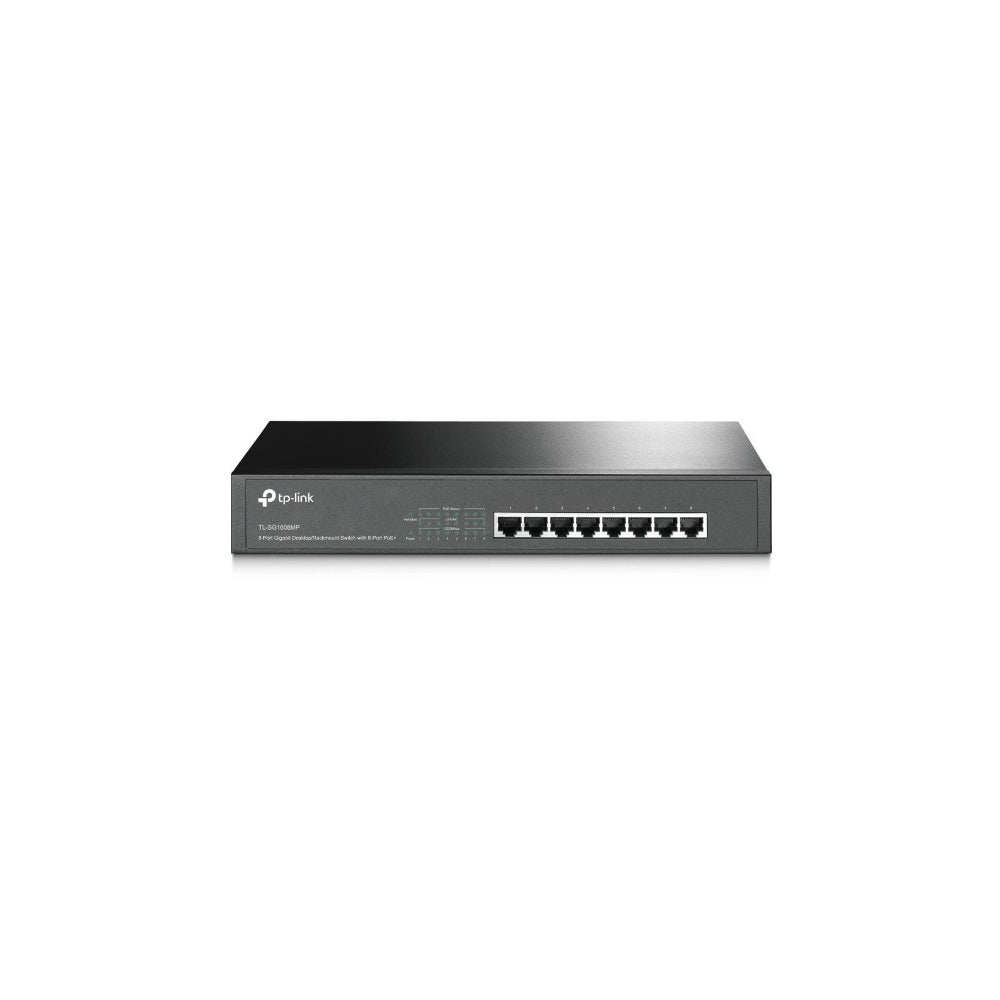 TP-Link TL-SG1008MP 8-Port Gigabit Desktop/Rackmount Switch med 8-Port PoE+