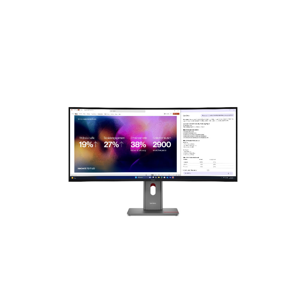 Lenovo ThinkVision P40WD-40  39.7" - Böjd Ultrawide USB-C 5120x2160 IPS 120Hz