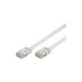 DELTACO TP-60V-FL U/UTP Cat6 patchkabel flat 0,5 m vit