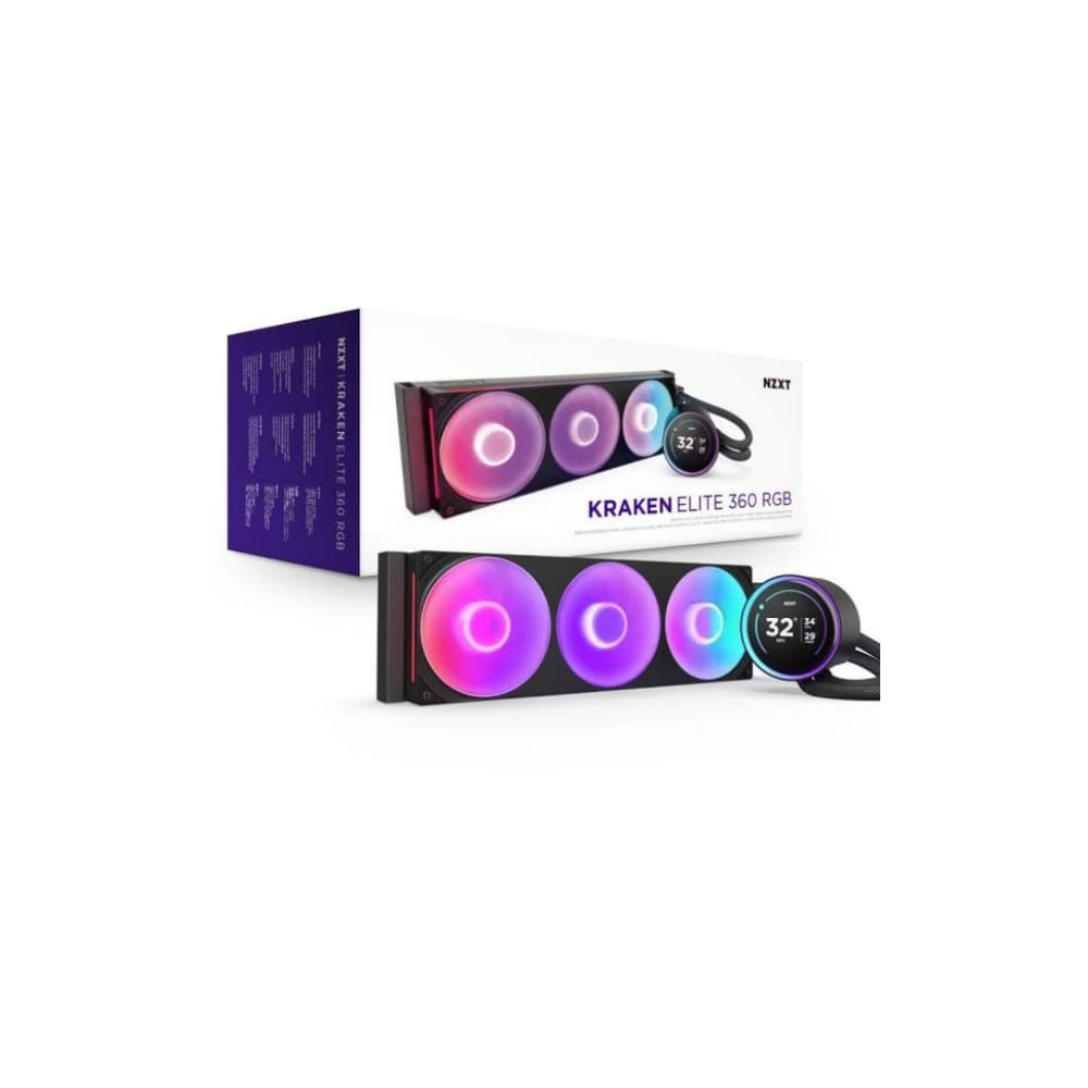 NZXT Kraken Elite 360 RGB AIO 360mm Svart