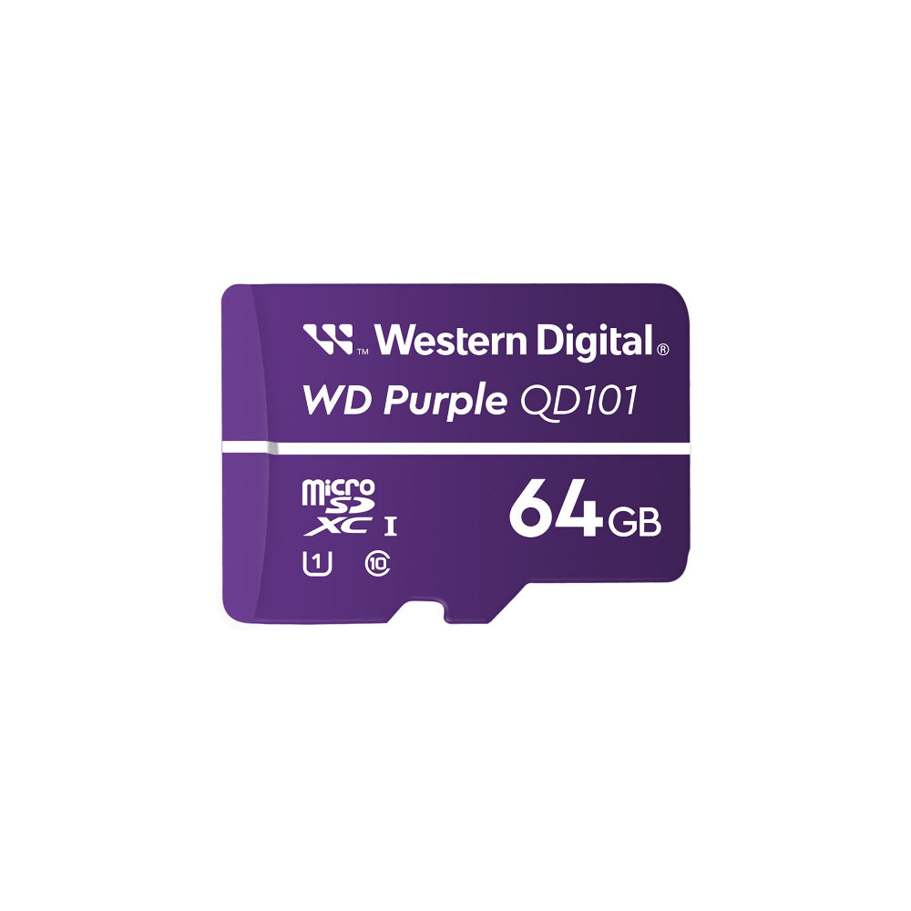 WD Purple Flash Minneskort 64GB U1/Class10 Mikro-SD